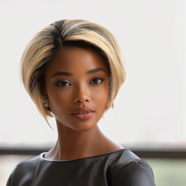 Perruque Naturelle Blonde Courte - Sandrine