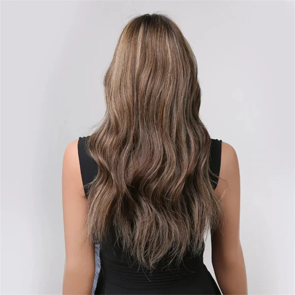 Perruque Naturelle Brune Longue - Daphné