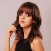 Perruque Synthétique Brune Mi-Longue - Emma
