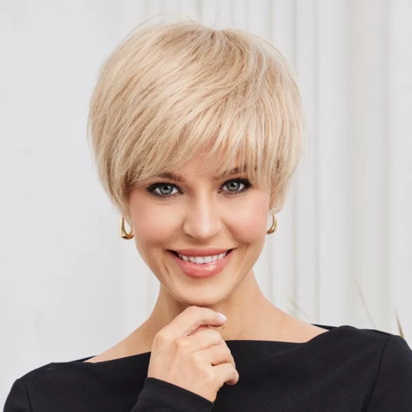 Perruque Naturelle Blonde Carré Court - Jeanne