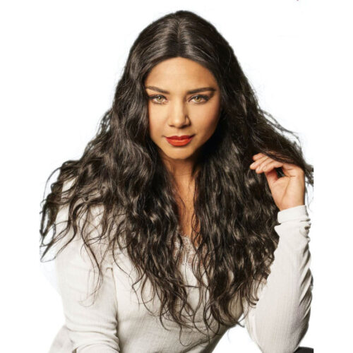 Cheveux longs et  ondulés